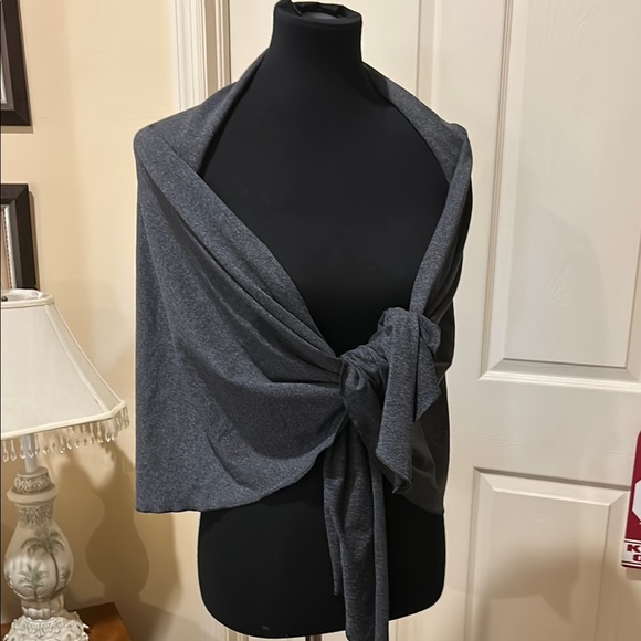 Moschino Charcoal Gray swim sarong. Durable. Made in Italy. OS. Multiple uses. - Picture 7 of 8